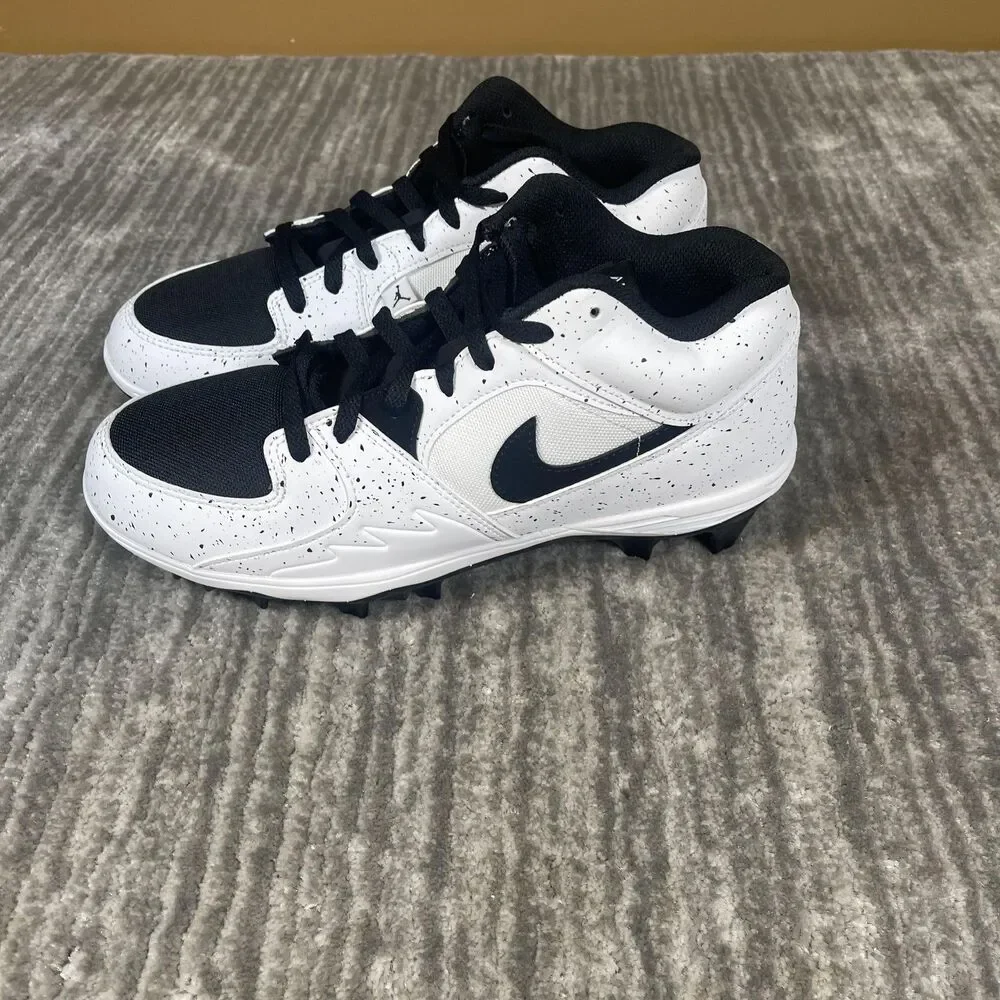 Jordan Stadium 90 Low TD Mens 9 White Black Football Cleats Nike HQ0210-100